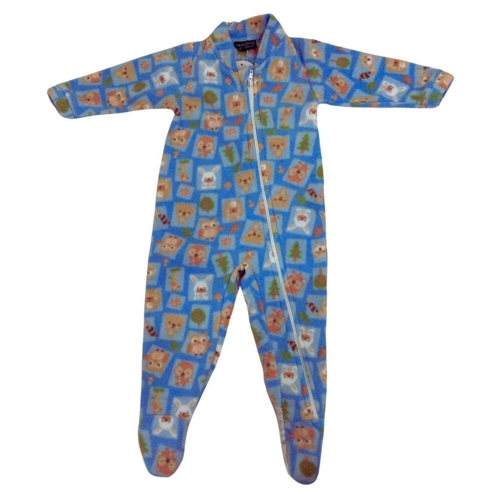 Pijama Macacão soft infantil masc Vrasalon azul