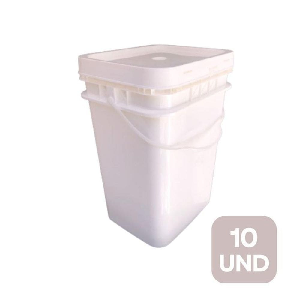 Balde de água para colorir 20l retangular 10 und