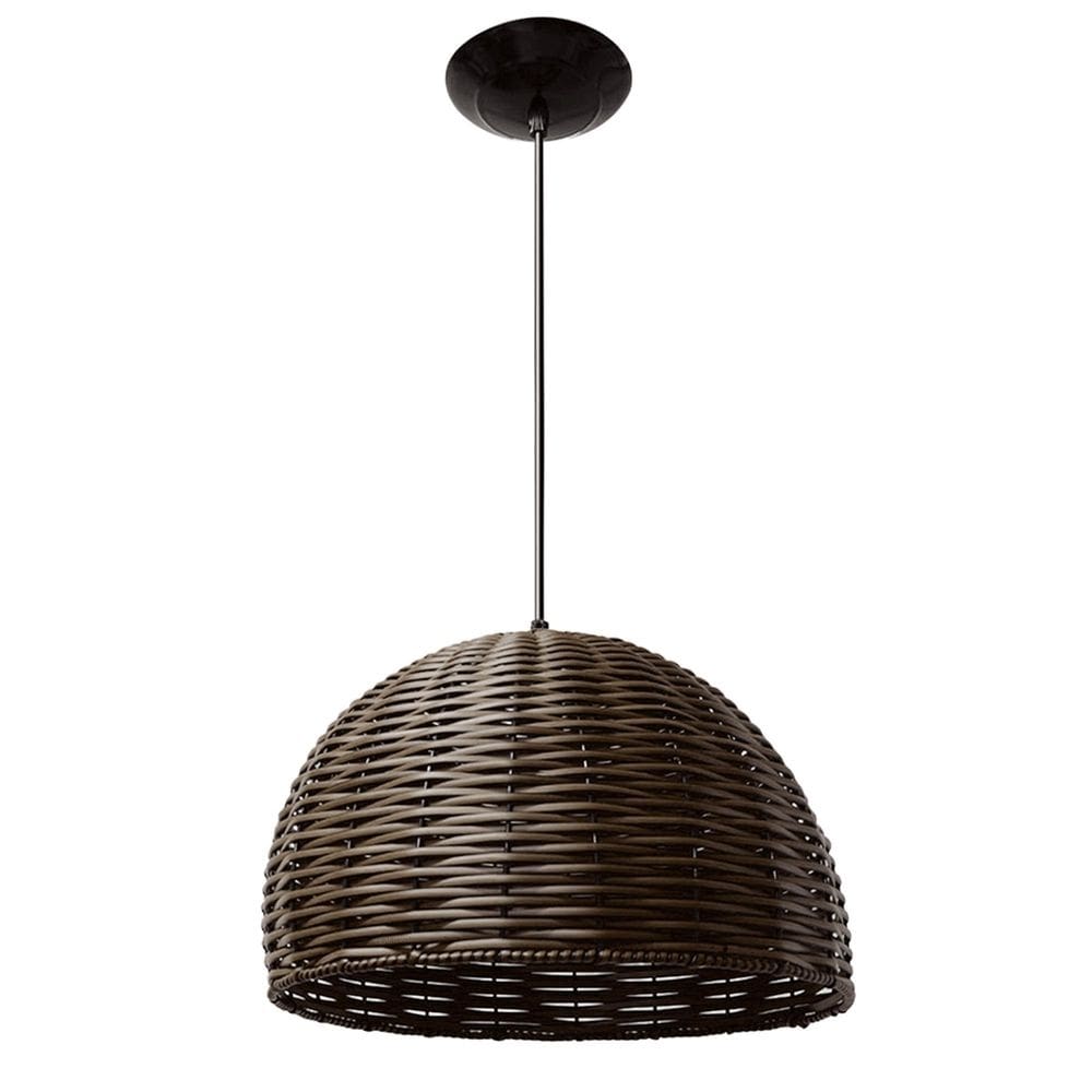 Pendente junco poptem meia  45cm tabaco