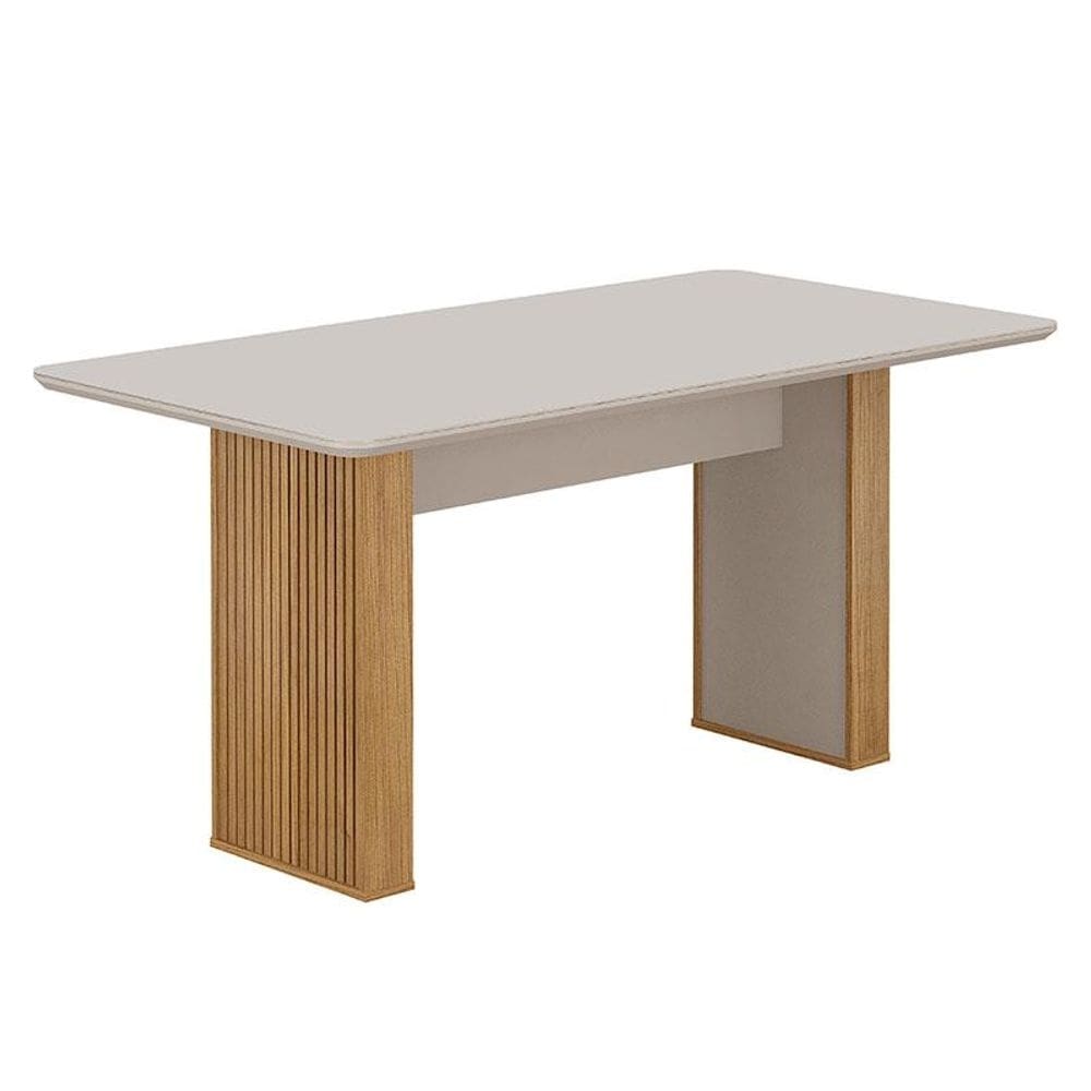 Mesa de Jantar Júlia 160x80cm Cinamomo Off White - Valdemóveis