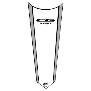 Adesivo Faixa Gravata Tanque Moto Cg Titan 125/150/160 Branco Cor Cg 160