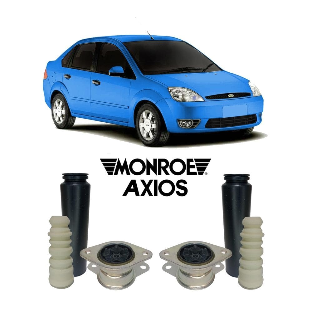 2 kit coxim batente traseiro fiesta sedan 2004 05