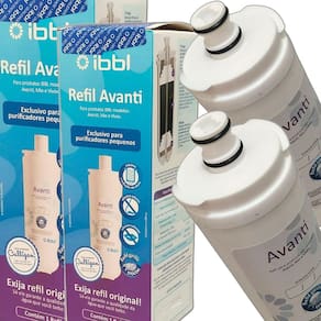Kit 2 refil filtro ibbl avanti mio vivax purificador àgua