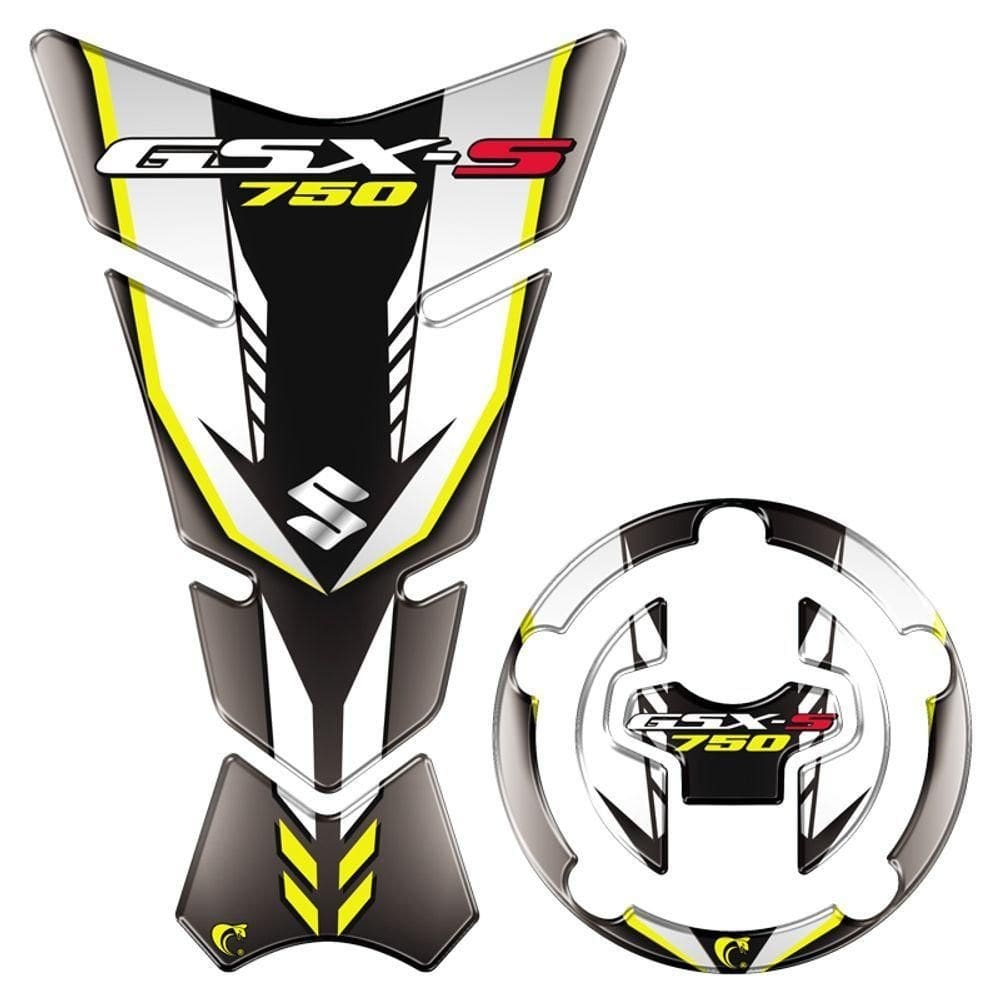 Adesivo Resinado Protetor De Tanque Motos Suzuki Gsx-s 750 Cor Amarelo