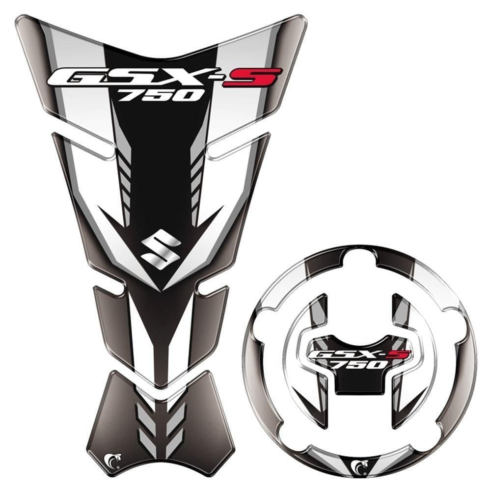 Adesivo Resinado Protetor De Tanque Motos Suzuki Gsx-s 750 Cor Preto