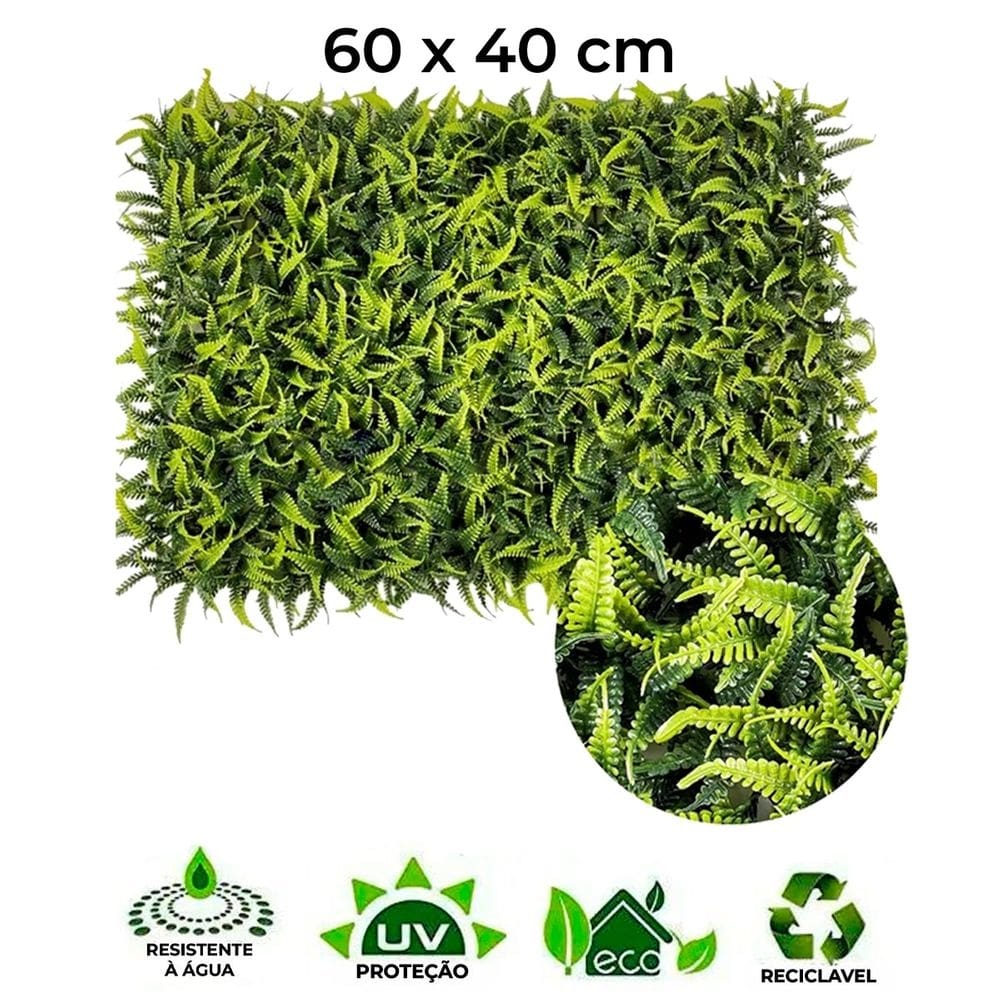12 Placa De Samambaia Artificial Jardim Vertical Muro Inglês