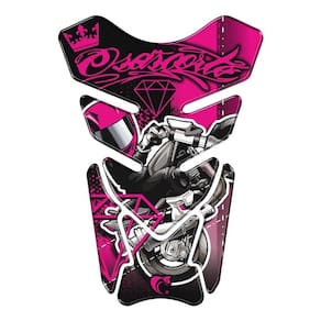 Adesivo Resinado Protetor De Tanque Moto Honda Universal Rosa Cor Rosa