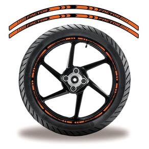 Friso De Roda Adesivo Refletivo Factor Laranja Laranja