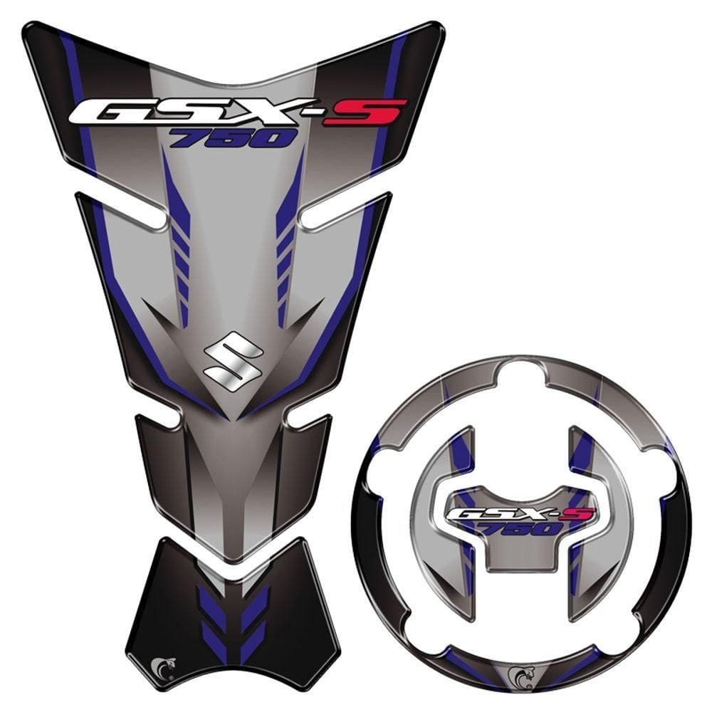 Adesivo Resinado Protetor De Tanque Motos Suzuki Gsx-s 750 Cor Azul