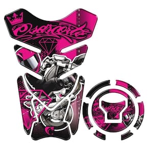 Kit Protetor Tanque Adesivo Moto Honda Acima 2018 Rosa Cor Rosa