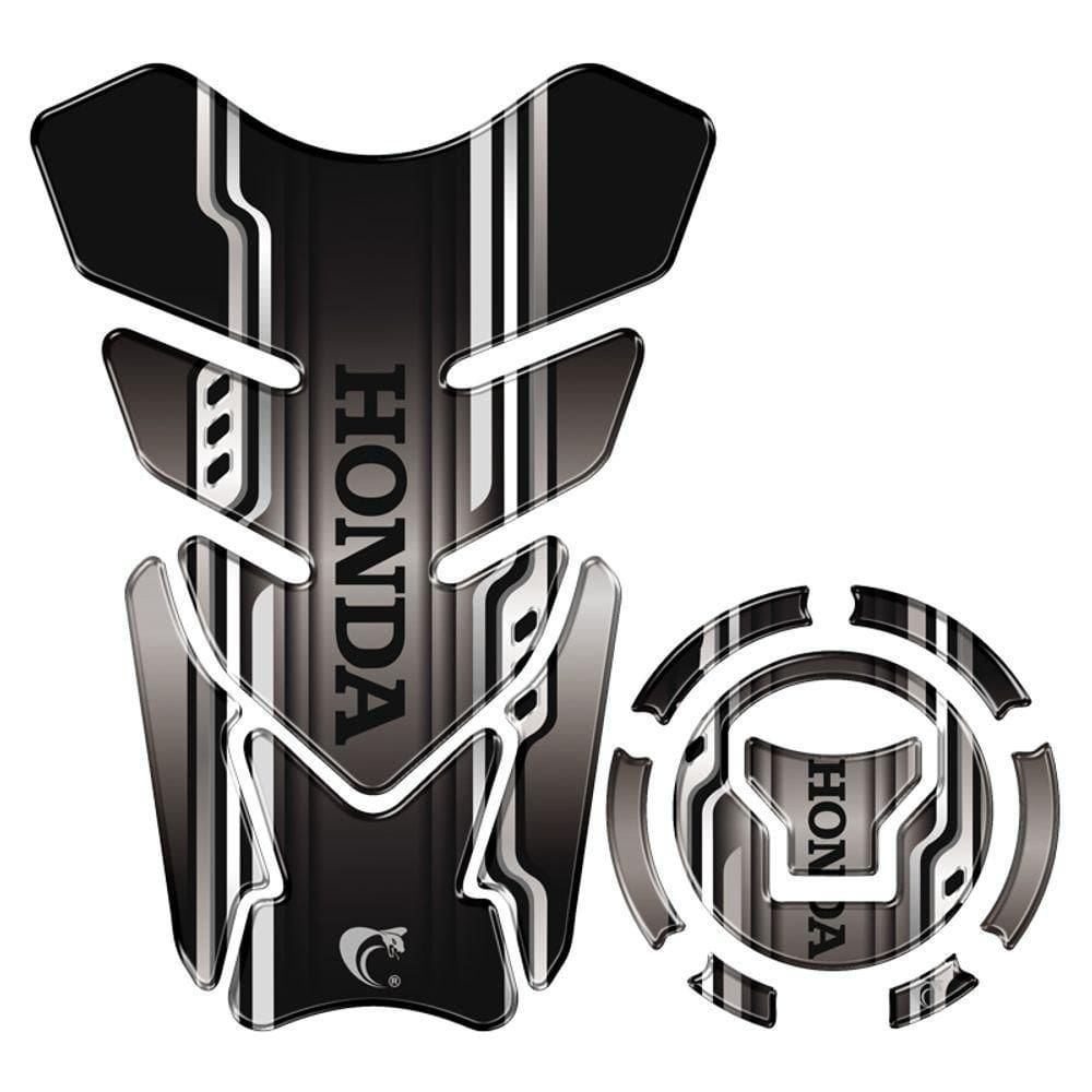 Kit Protetor Tanque Adesivo Moto Honda Acima 2018 Preto Cor Preto