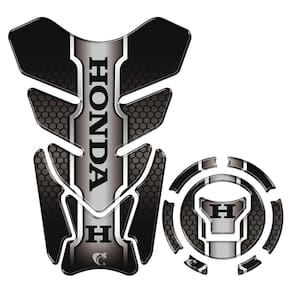 Kit Protetor Tanque Adesivo Moto Honda Acima 2018 Preto Cor Preto