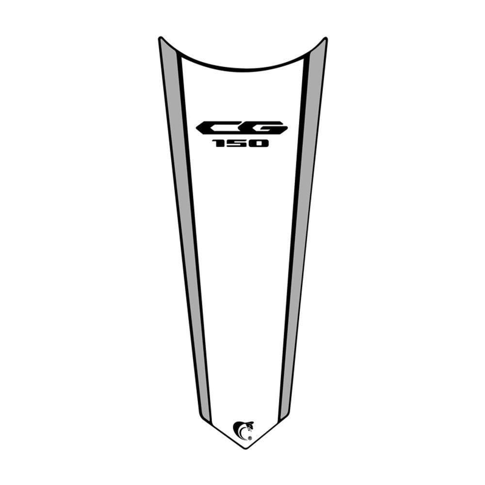 Adesivo Faixa Gravata Tanque Moto Cg Titan 125/150/160 Branco Cor Cg 150