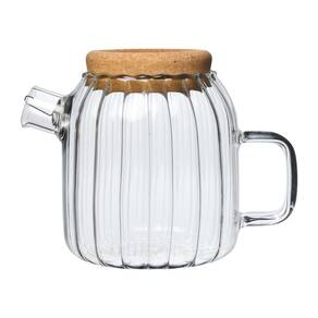 Chaleira de vidro borossilicato com bico coador hazel 650ml