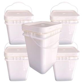 Balde plast 20l retang p pedrisco 5 pçs