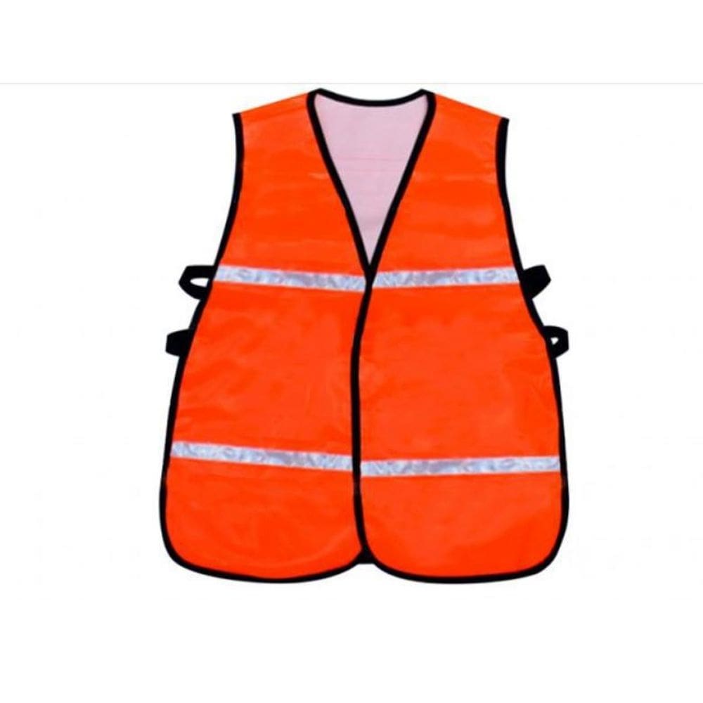 Colete pvc laranja tipo jaleco