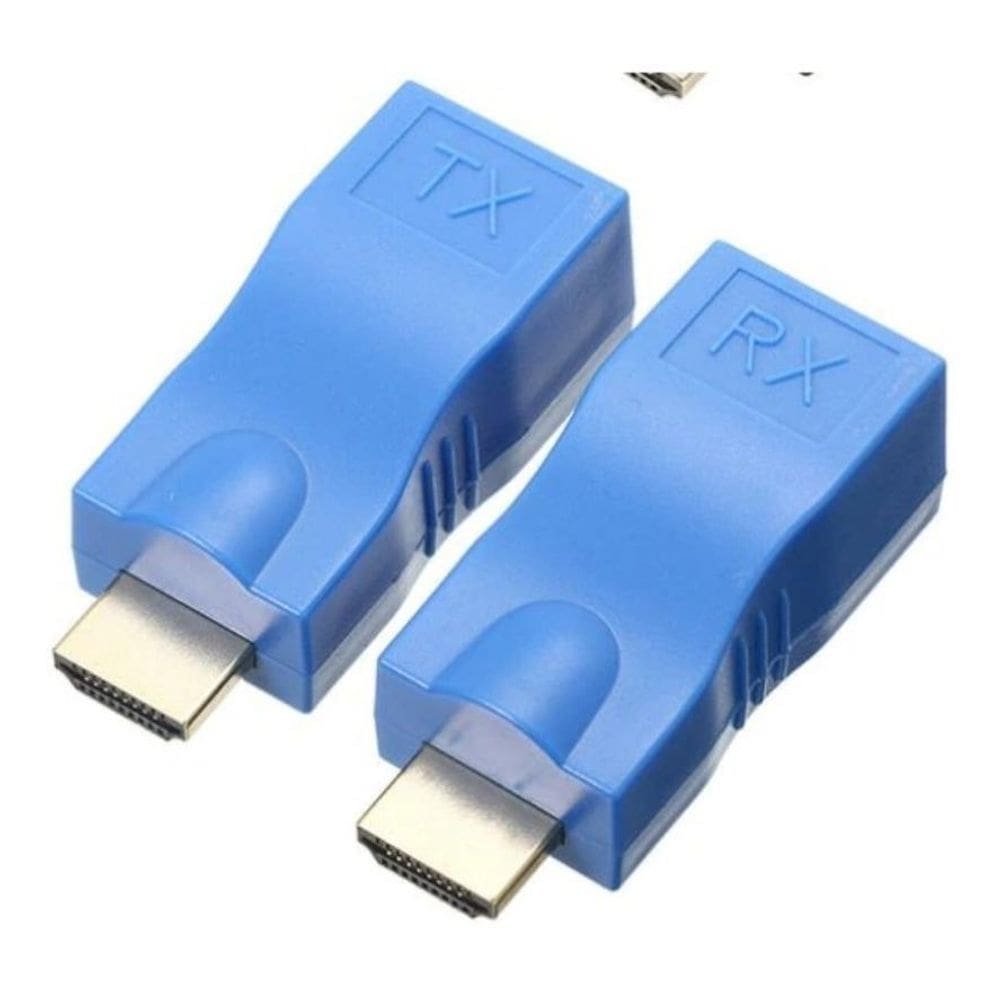 Extensor hdmi 30 metros via cabo rede rj45 cat5e/6