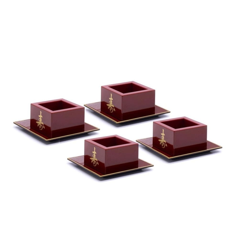 Kit com 4 copos saque sake ideograma japonês 150ml