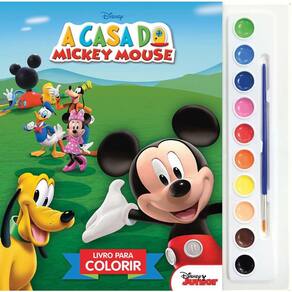 Livro Infantil Colorir A Casa Do Mickey Aquarela