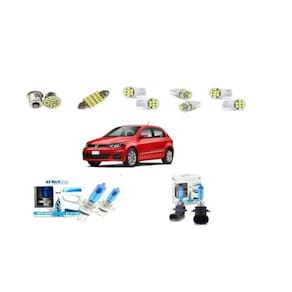 Kit lâmpada super branca farol h4 hb4 gol voyage g7 g8