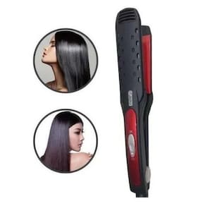 Prancha Bivolt Preto/Vermelho - Escova Hair