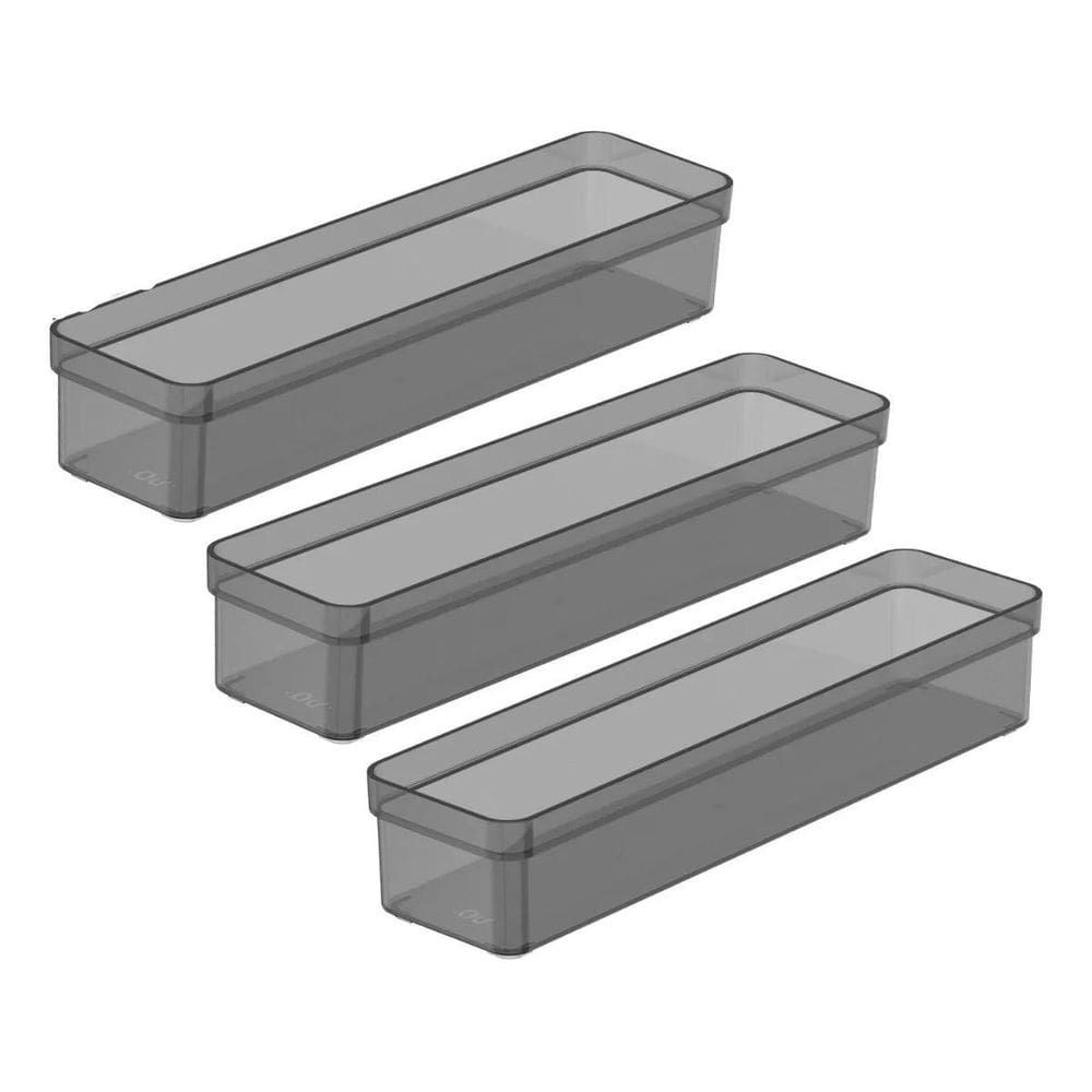 Kit 3 Organizador Gaveta Quarto Cozinha Modular Multiuso