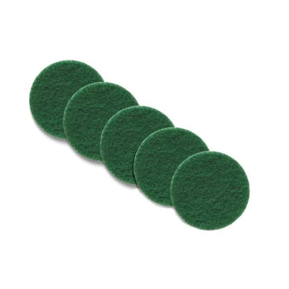 Kit 5 discos pad verde 440mm lavadora piso karcher