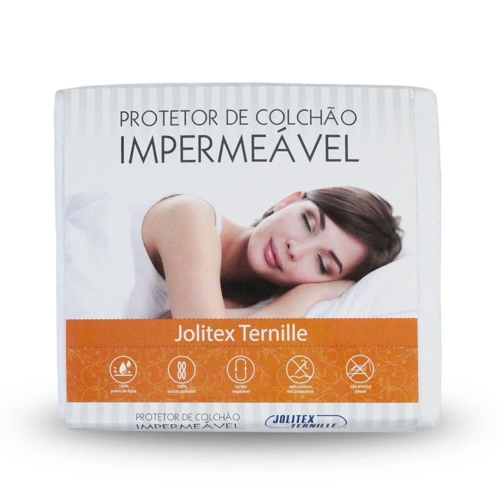 Protetor de Colchão Impermeável QUEEN com Elástico - 158x198