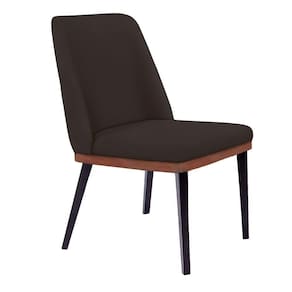 Cadeira De Jantar Bahia Suede Pés Chanfrado Tabaco - D`rossi Cor Marrom
