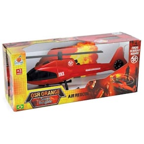 Brinquedo helicóptero blindado bombeiros super resgate
