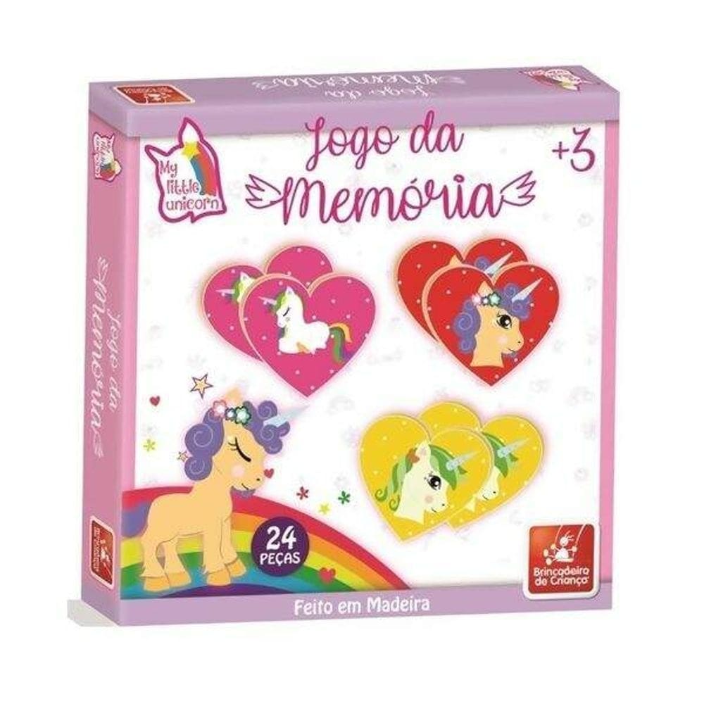 Jogo Da Memória Unicórnio - Brincadeira De Criança