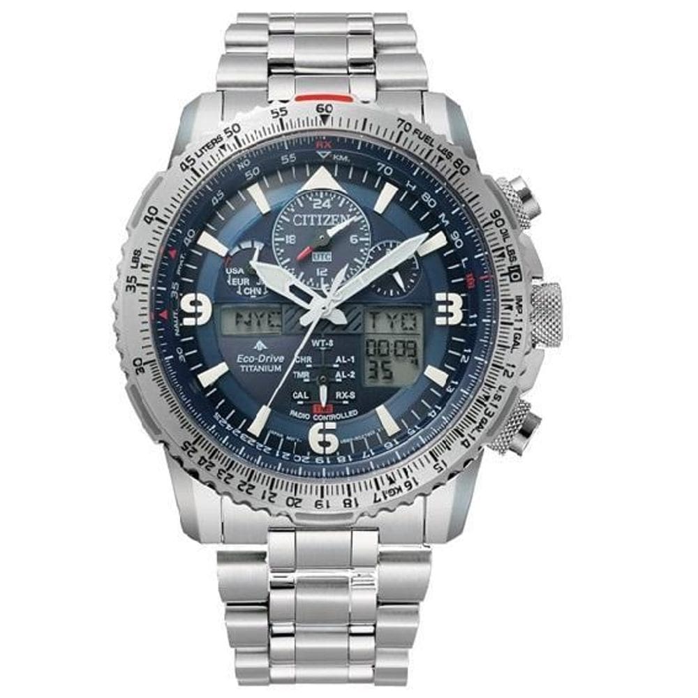 Relógio citizen ecodrive promaster skyhawk titanio tz10235f