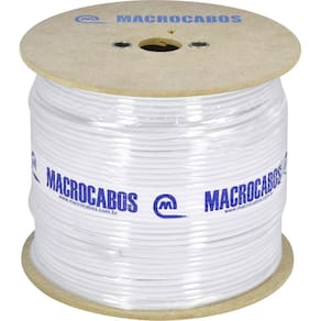 Cabo Coaxial Rgc-59 67% Branco Bobina 300 Metros