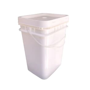 Balde p manteiga 20l retangular - kit 04 pçs