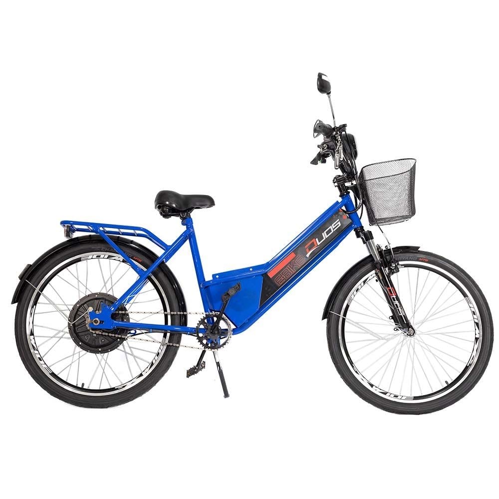 Bicicleta Elétrica - Aro 24 - Duos Confort - 800W Lithium - Azul - Duos Bikes