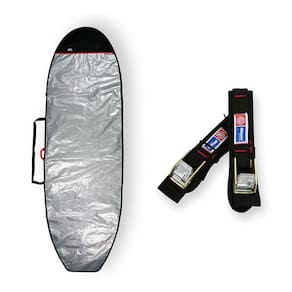 Capa prancha stand up refletiva 10`6 a 11`0 com fita rack