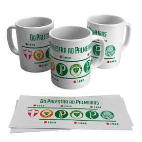 Caneca  escudos do palestra ao  325ml