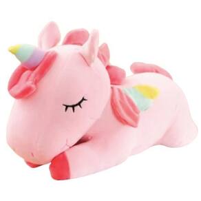Unicórnio rosa filhote pelúcia 14cm animal fantasia magia