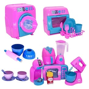 Kit brinquedo cozinha forma air fryer batedeira xícara 23pç