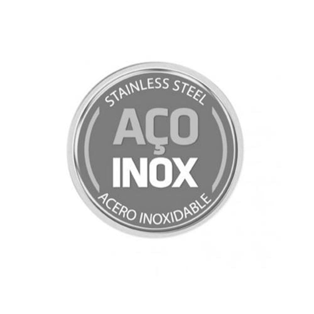 Recipiente aço inox para queijo com tampa plastica tramontina