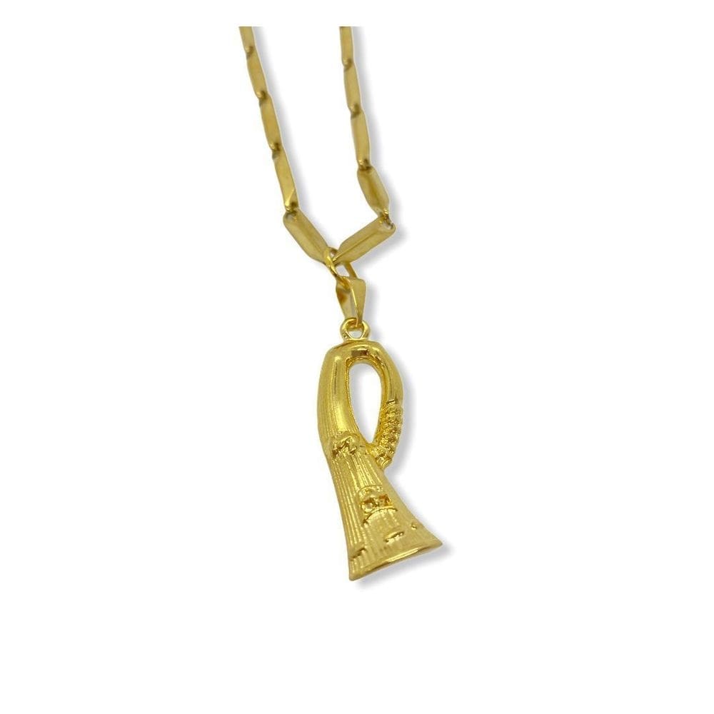 Corrente com pingente nanã buruquê 4,8 cm dourado