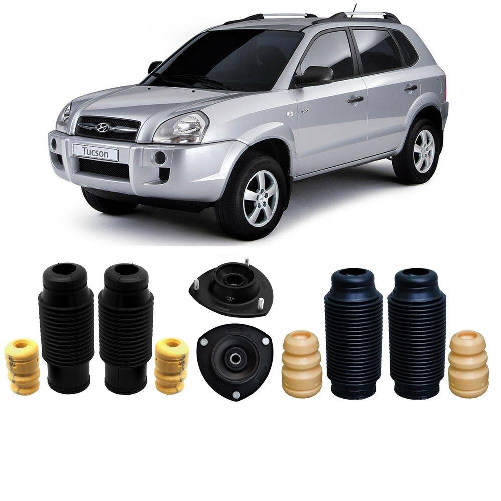 Kit batente dianteiro traseiro hyundai tucson 2005 a 2010