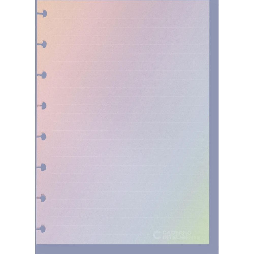 Caderno inteligente refil a5 rainbow 120g 30 folhas