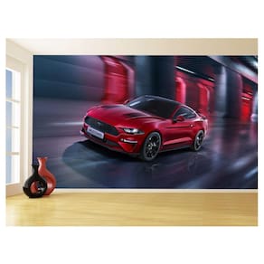 Papel De Parede 3D Carro Ford Mustang Muscle Car 3,5M Car82