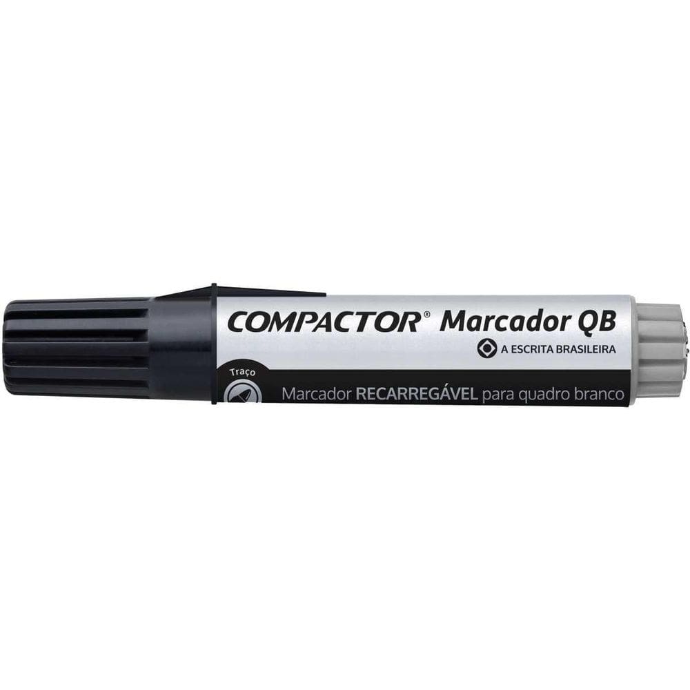 Pincel Quadro Branco Qb Recarregavel Preto