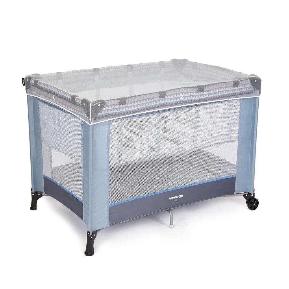 Berço portatil fit - geo azul  - voyage