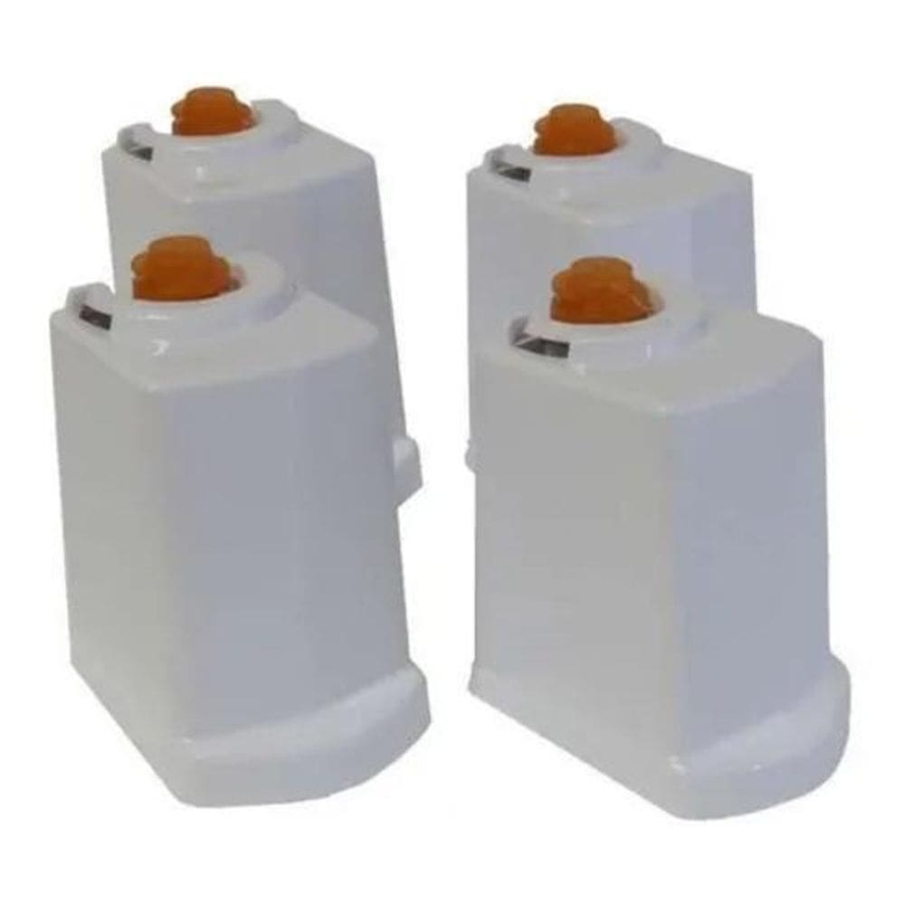Kit 4 pés branco fogão consul w10402555 erva doce facilite