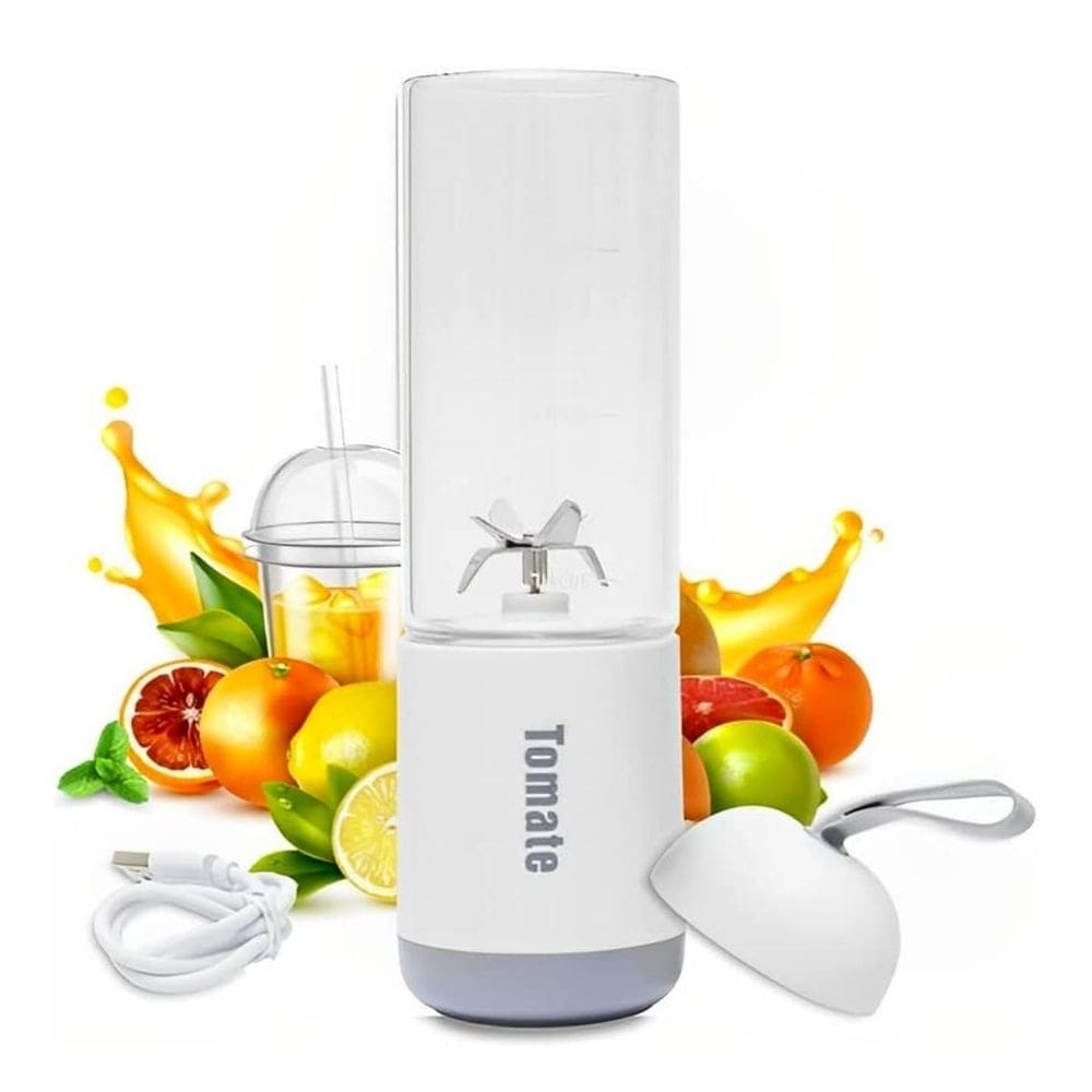 Liquidificador recarregável usb portátil com lâminas potente