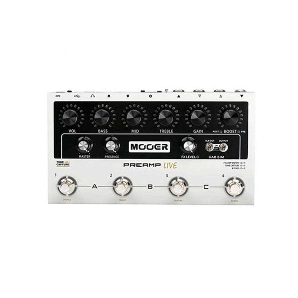 Pedal multi preamp live mooer para guitarra m999
