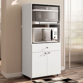 Armário de Cozinha âmbar 2 Portas 1 Gaveta Branco - Telasul